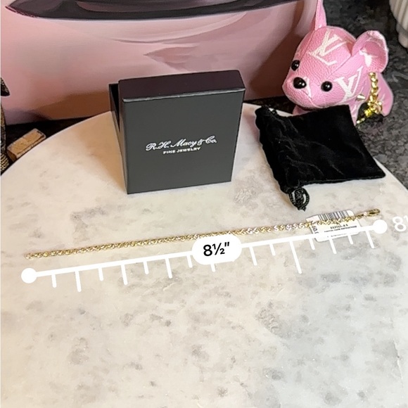 14K Gold Twist Rope Bracelet - Picture 6 of 6